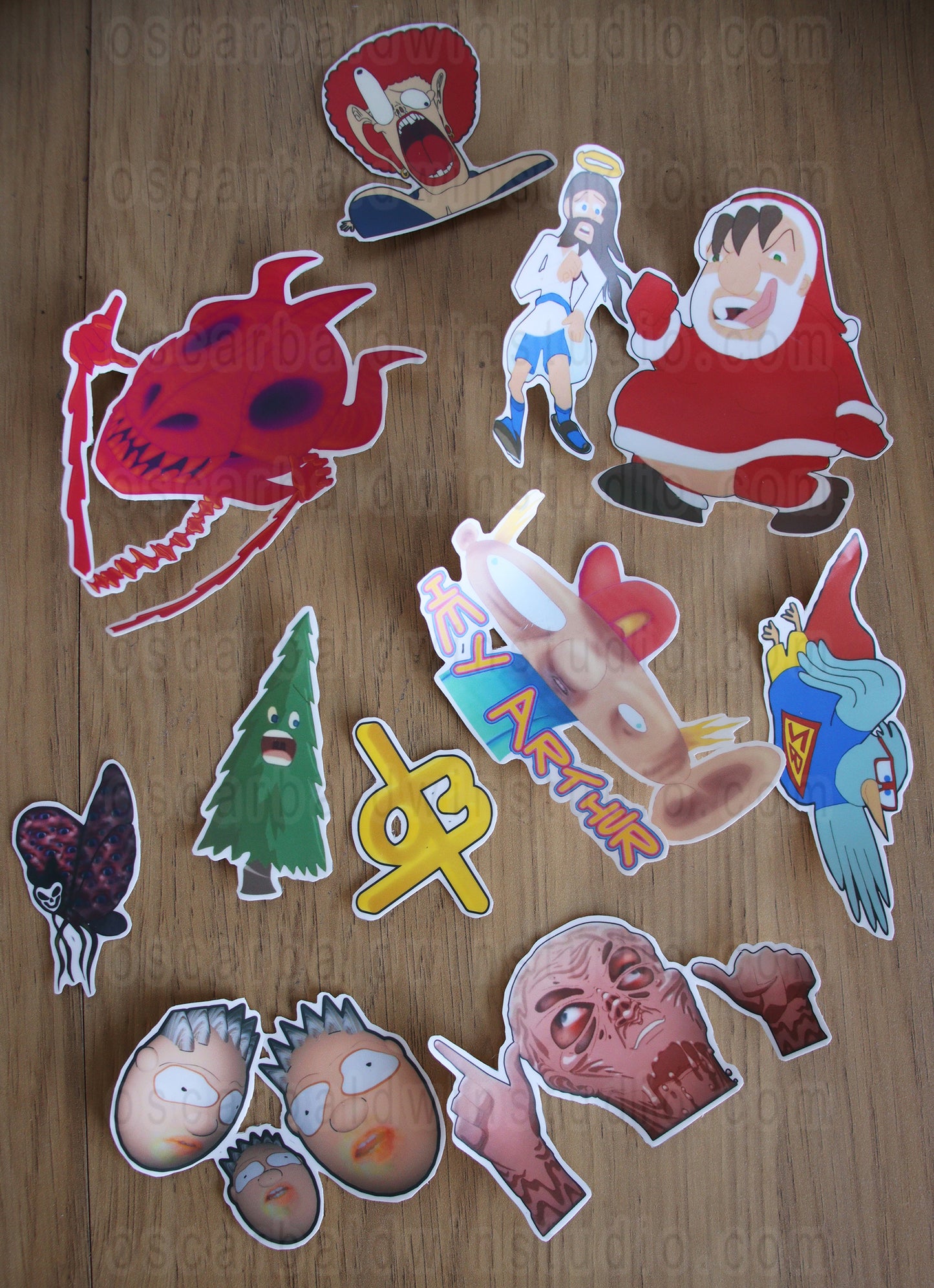 Oscar Baldwin Studio - Sticker Pack x10