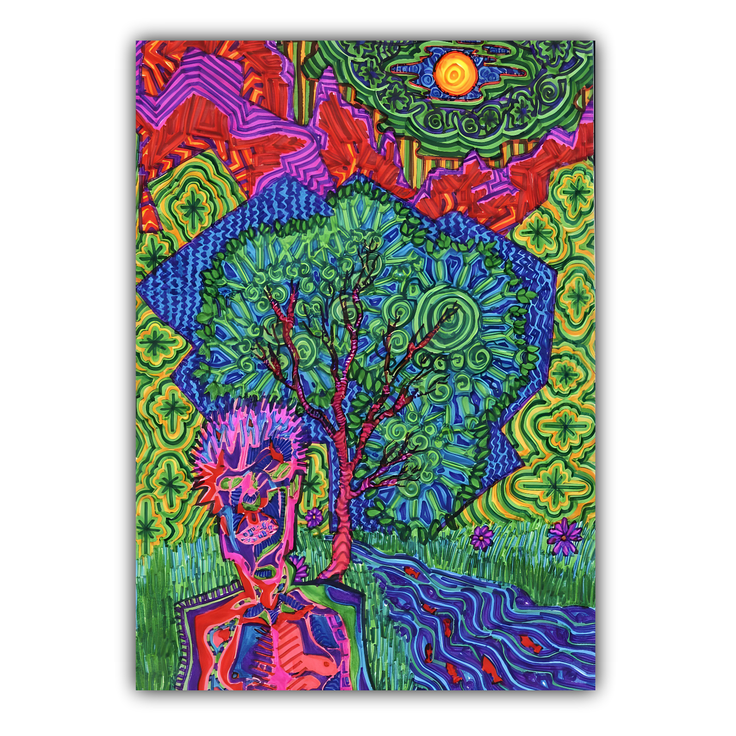 "Dream Stream Fishing" Art Print