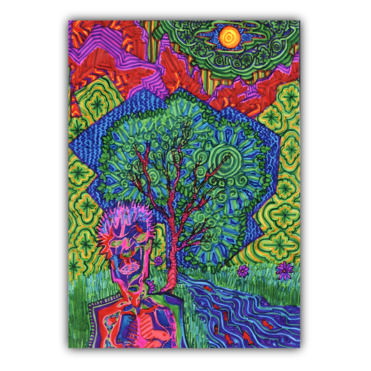 "Dream Stream Fishing" Art Print