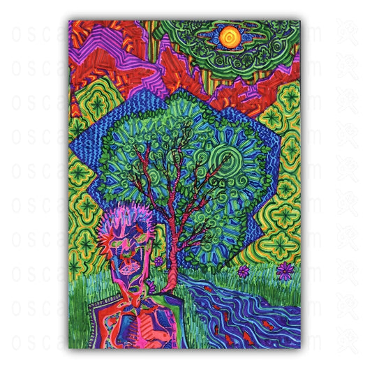 "Dream Stream Fishing" Art Print