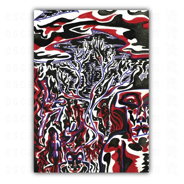 "Fire Ritual" Art Print