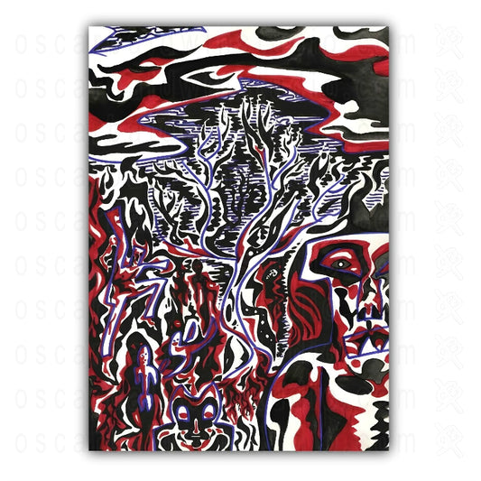 "Fire Ritual" Art Print