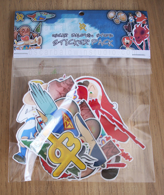 Oscar Baldwin Studio - Sticker Pack x10