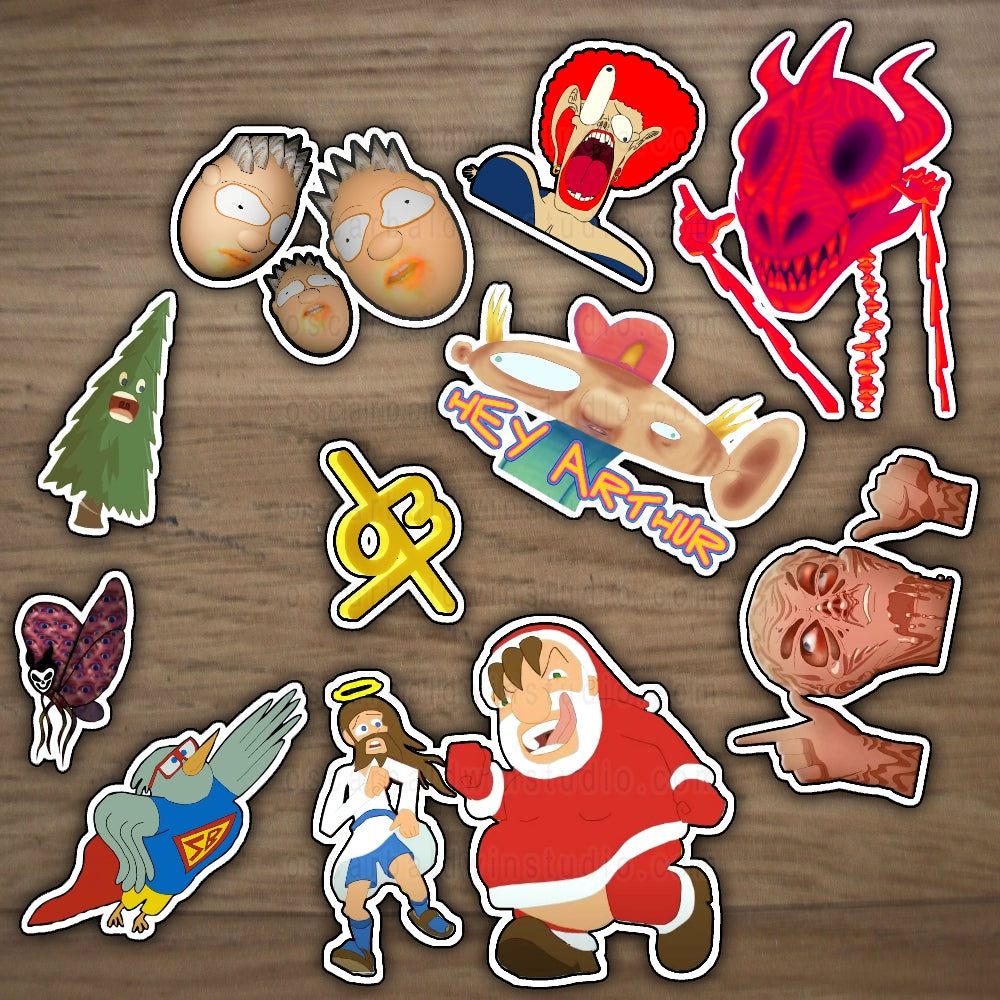Oscar Baldwin Studio - Sticker Pack x10