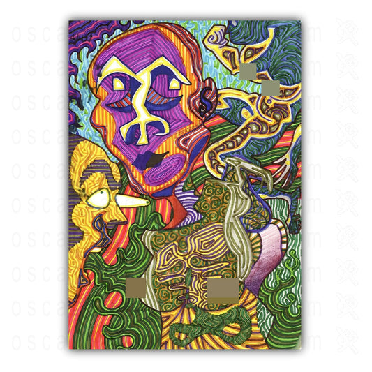 "Nude Figures in a Cartoon Dream" Art Print