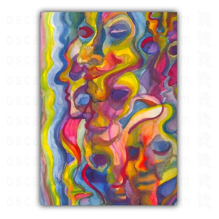 "Smoke Faces" Art Print